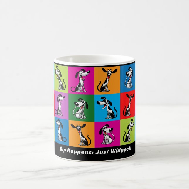 Caneca De Café Sip de texto personalizado acontece: apenas chicot (Centro)