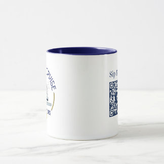 Caneca de café Sip & Sea com código QR