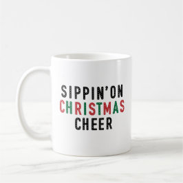 Caneca De Café Sippin' On Christmas Cheer