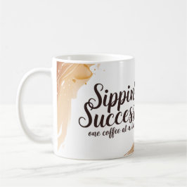 Caneca De Café Sippin’ Success Coffee Mug - Motivation Na moda