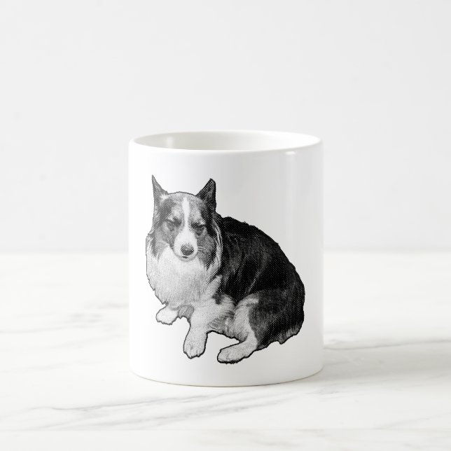 Caneca De Café Sips de Corgi Moon-Dot (Centro)