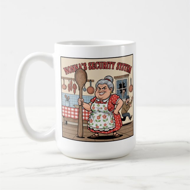 Caneca De Café Sistema de Segurança da Nonna (Esquerda)