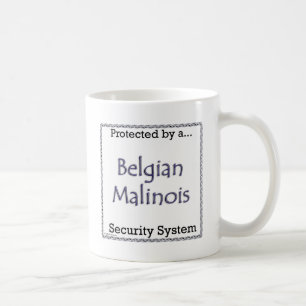 Caneca De Café Sistema de segurança de Malinois do belga
