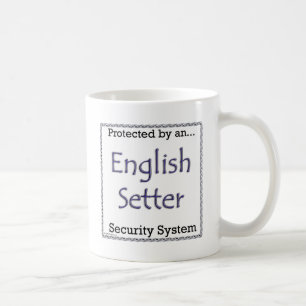 Caneca De Café Sistema de segurança do setter inglês