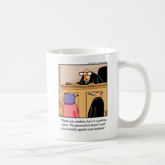 Caneca De Café Sistema Judicial Humor Mug Gift (Direita)