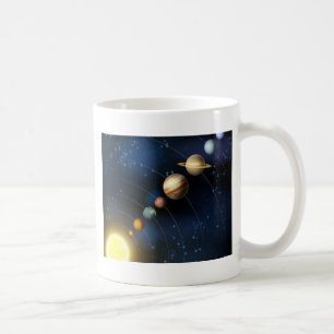 Caneca De Café Sistema solar do espaço