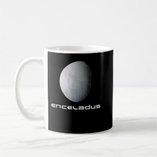 Caneca De Café Sistema Solar Saturno Lua Enceladus Astronomia Esp
