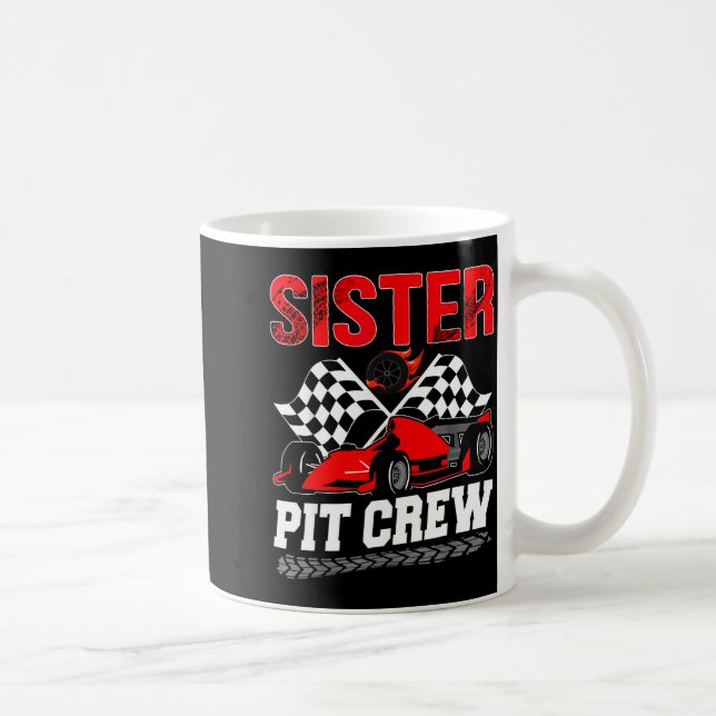 Caneca De Café Sister T Crew Racing Family Race Car Birthday Boy  (Direita)