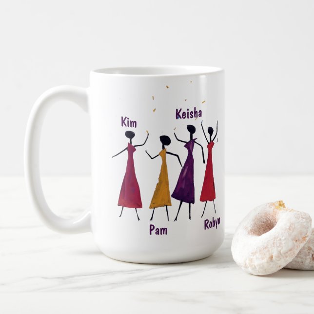 Caneca De Café Sisters For Life Mug da KAB (Com Donut)