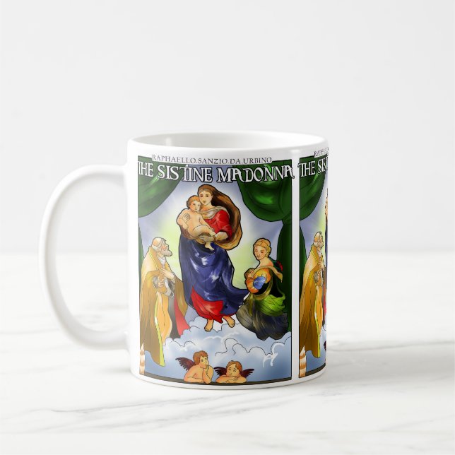 Caneca De Café Sistina Madonna Coffee Mug (Esquerda)