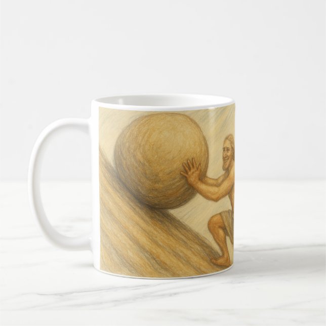 Caneca De Café Sisyphus Happy (Esquerda)