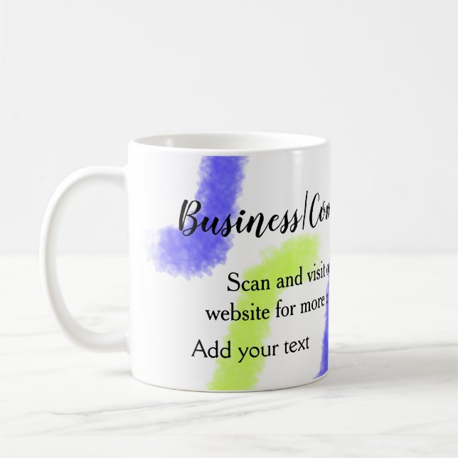 Caneca De Café site simples de empresa de negócios código de barr (Esquerda)