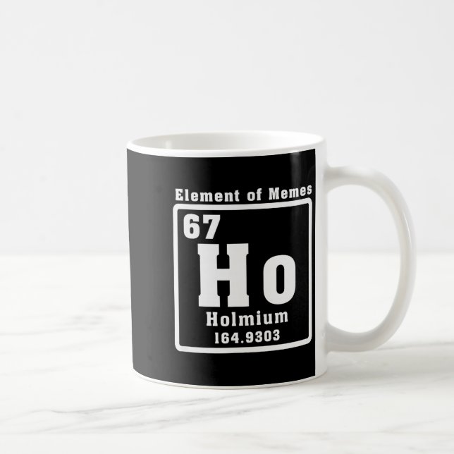 Caneca De Café Six Seven 6 7 Funny Number Meme  (Direita)