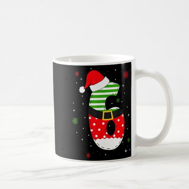 Caneca De Café Six Seven Matching 67 Christmas Santa Hat Meme Gen (Direita)