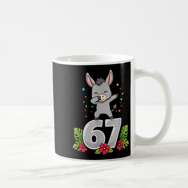 Caneca De Café Six Seven Meme Dabbing Baby 67 Funny Gen Z Apha  (Direita)