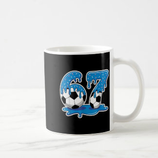 Caneca De Café Six Seven Soccer Ice Cream Drip Funny Design
