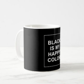 CANECA DE CAFÉ SKAM - BLACK IS MY HAPPY COLOR