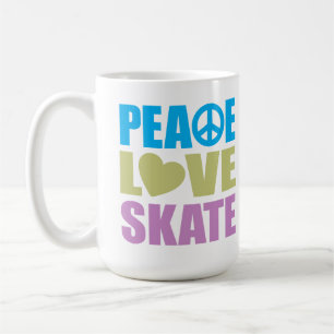 Caneca De Café Skate do amor da paz
