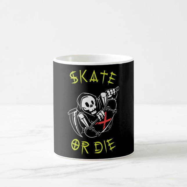 Caneca De Café Skate ou morre Criador de Grim (Centro)