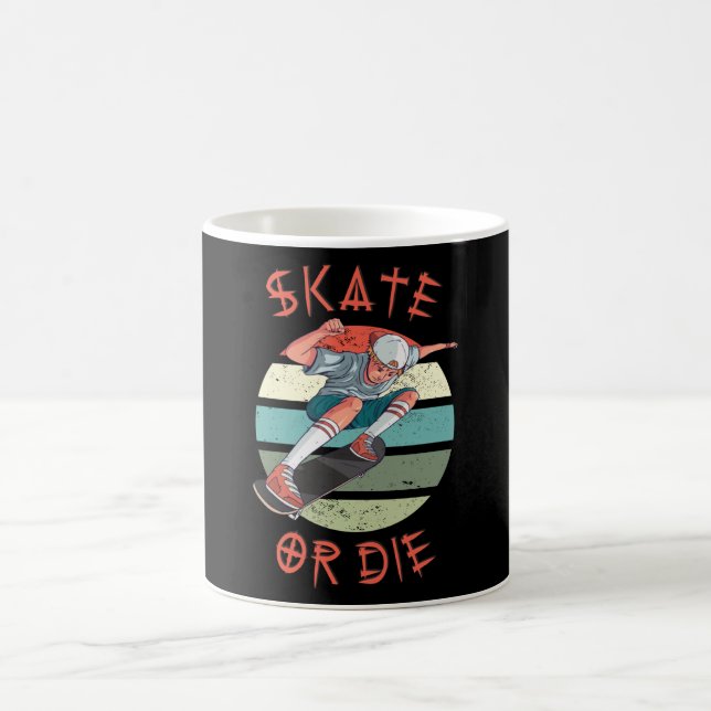 Caneca De Café Skate ou morrer Skateboarder Boy (Centro)