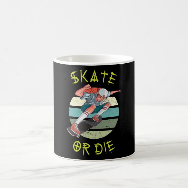 Caneca De Café Skate ou morrer Skateboarder Boy (Centro)