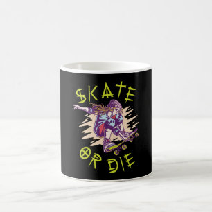 Caneca De Café Skate ou morrer Skateboarder Girl