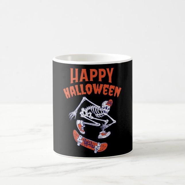 Caneca De Café Skateboard Halloween (Centro)