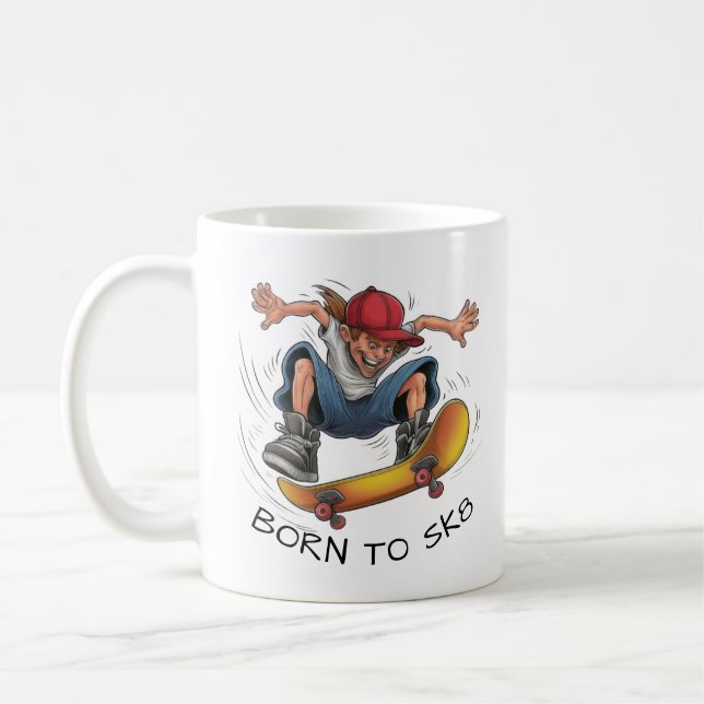 Caneca De Café Skater Boy (Esquerda)