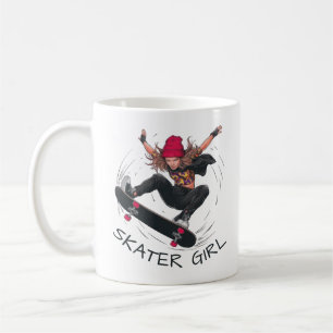 Caneca De Café Skater Girl