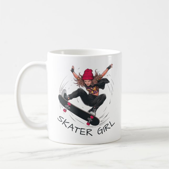 Caneca De Café Skater Girl (Esquerda)