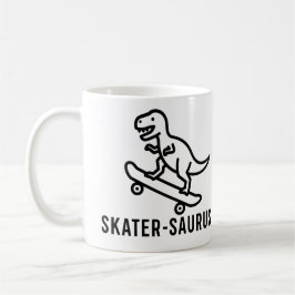 Caneca De Café Skater-Saurus