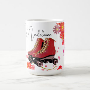 Caneca De Café Skates do cilindro do entalhe retrógrado coloridos