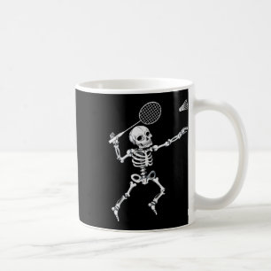 Caneca De Café Skeleton Badminton Shirt Halloween Chuttle