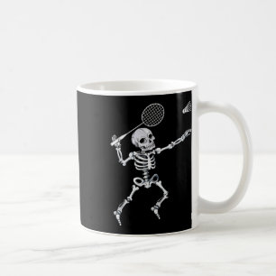 Caneca De Café Skeleton Badminton Smash Shuttle