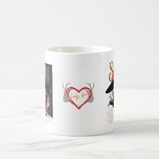 Caneca De Café Skeleton Couple Enjoying Coffee