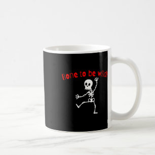 Caneca De Café Skeleton Halloween Funny Bone Wild