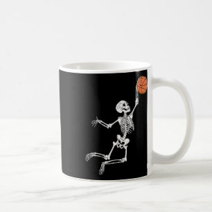 Caneca De Café Skeleton Halloween Player Catcher Meninos