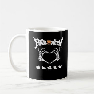 Caneca De Café Skeleton Hand Com, Design Halloween