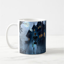 Skeleton Haunted Mansion Mug - Anime Halloween