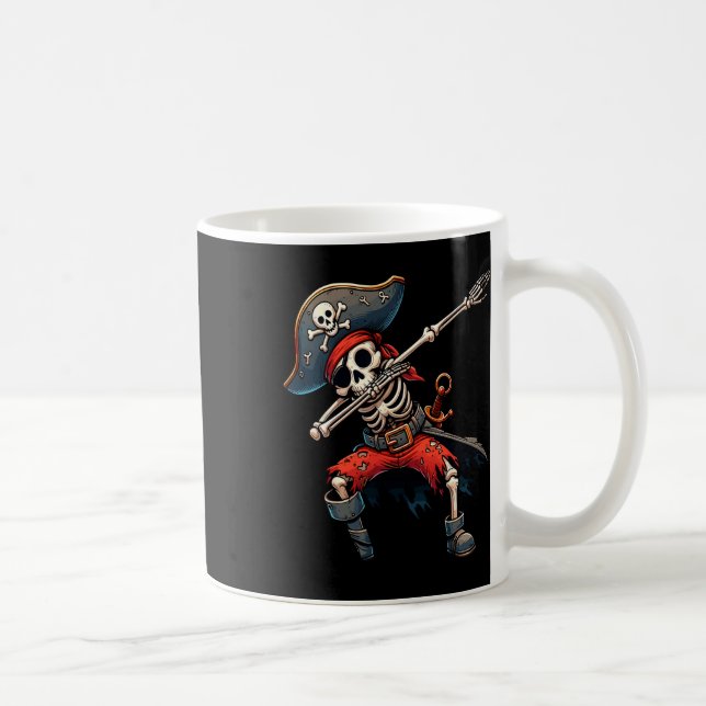 Caneca De Café Skeleton Pirate Kids (Direita)