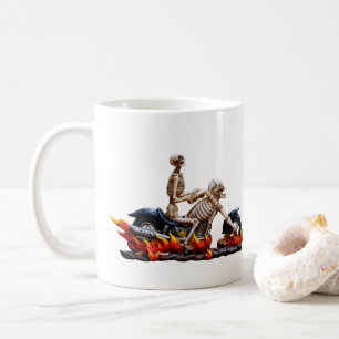 Caneca De Café Skeleton Rider