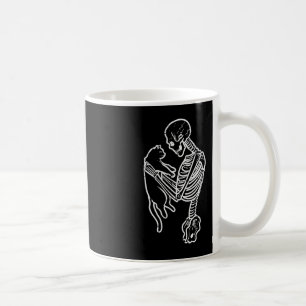 Caneca De Café Skeleton Segurando Dia de as Bruxas engraçado de G