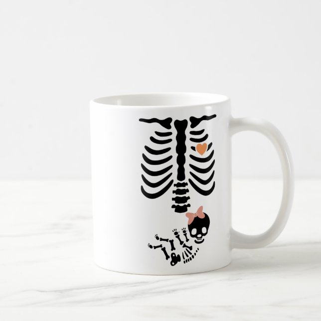 Caneca De Café Skeleton Skeleton Halloween (Direita)