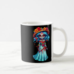 Caneca De Café Skeletons Mexicanos Dançantes Coloridos - Dia Boni