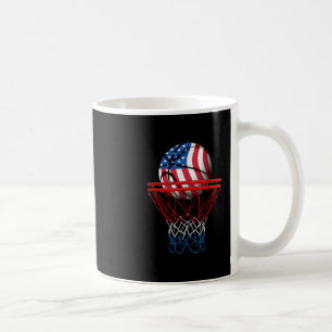 Caneca De Café Sketll Patriótico Americano Bandeira Dos EUA Homen