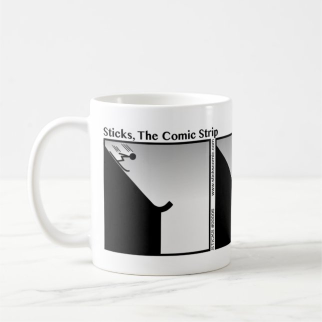 Caneca De Café Ski Jump Stickman Mug - 006 (Esquerda)
