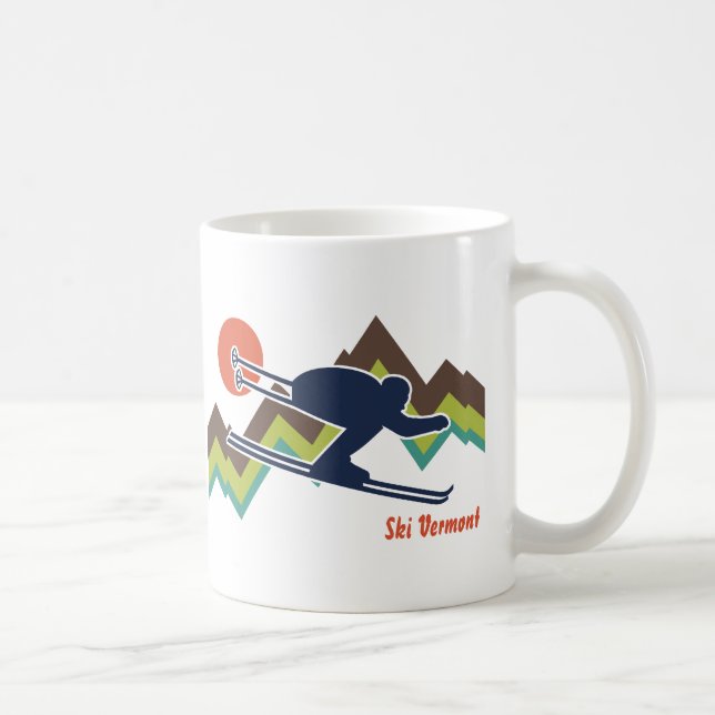 Caneca De Café Ski Vermont (Direita)