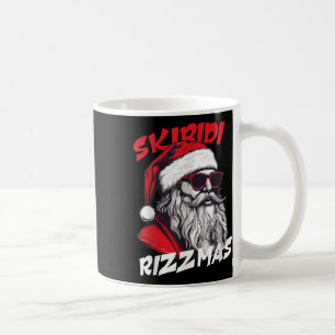 Caneca De Café Skibidi Rizzmas Natal Rizz Santa Claus Charismo