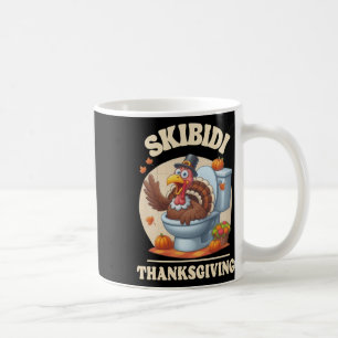 Caneca De Café Skibidi Thanksaking Engraçado Meme Skibidi Toilet,