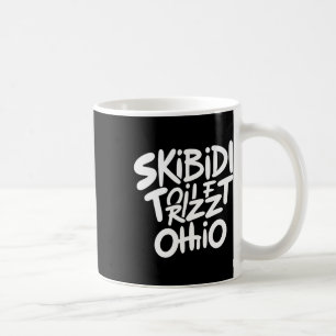Caneca De Café Skibidi Toilet Rizz Ohio Memória Engraçada Retro V